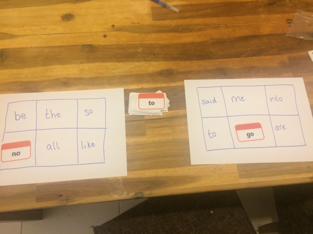tricky word bingo